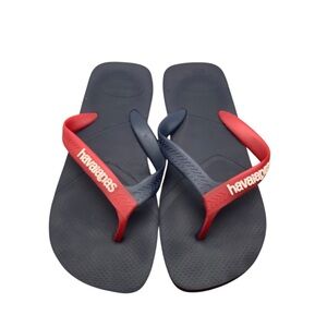 Havaianas Red and Gray‎ Flip Flops size 10/11